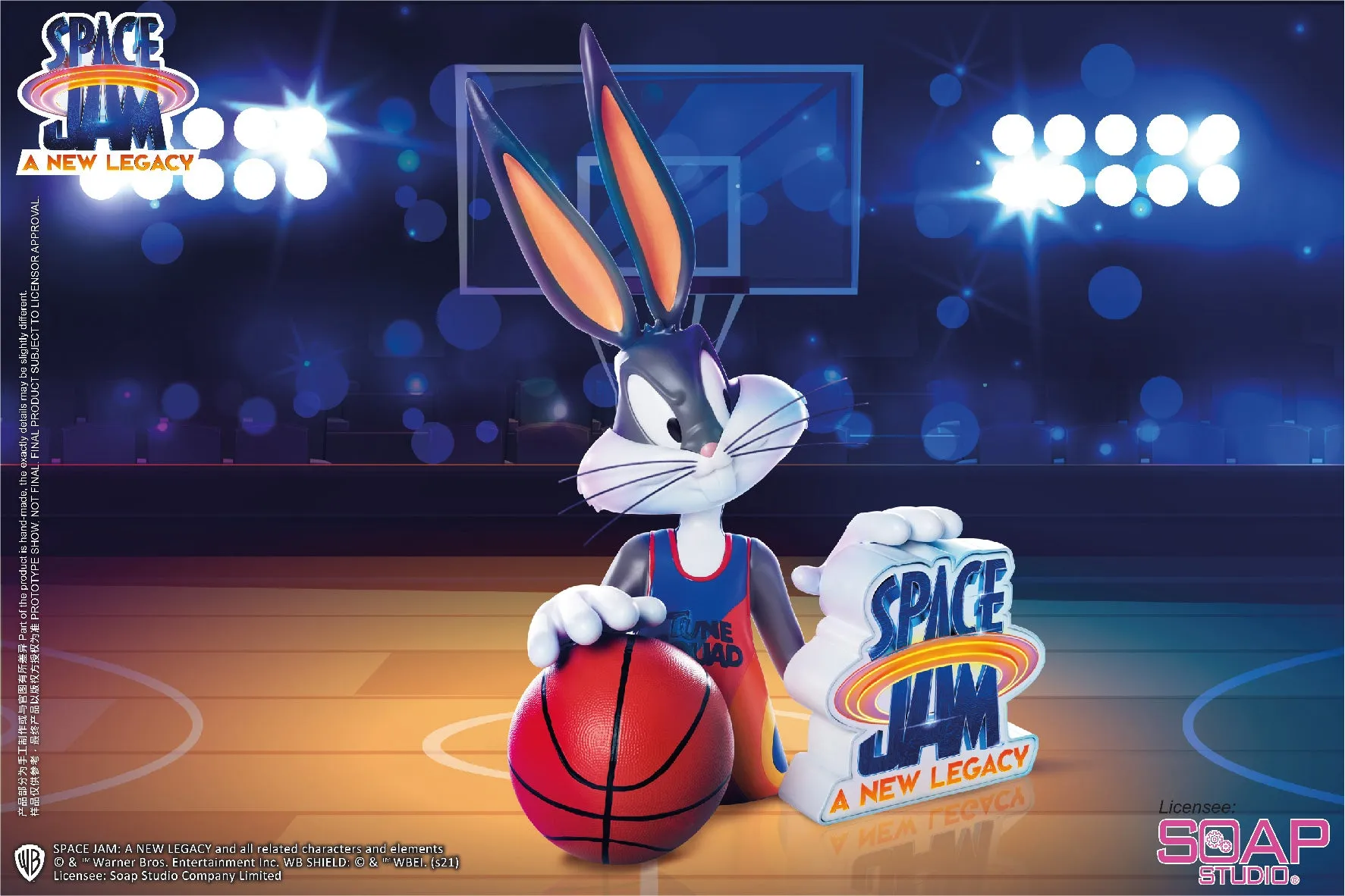 Soap Studio CA182 Space Jam 2 A New Legacy: Bugs Bunny Bust Figure Statue