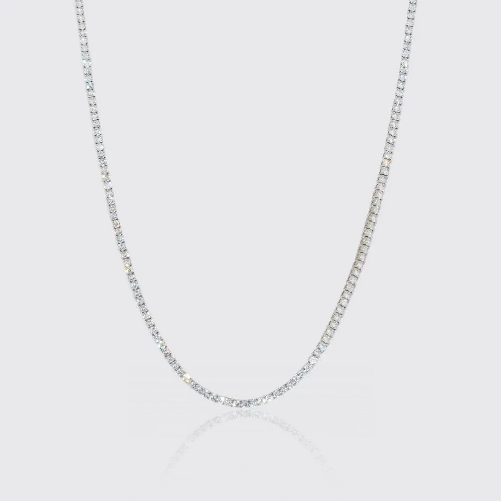 TENNIS CHAIN 3MM - White Gold