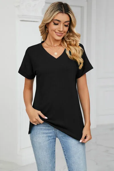 V-Neck Short Sleeve T-Shirt