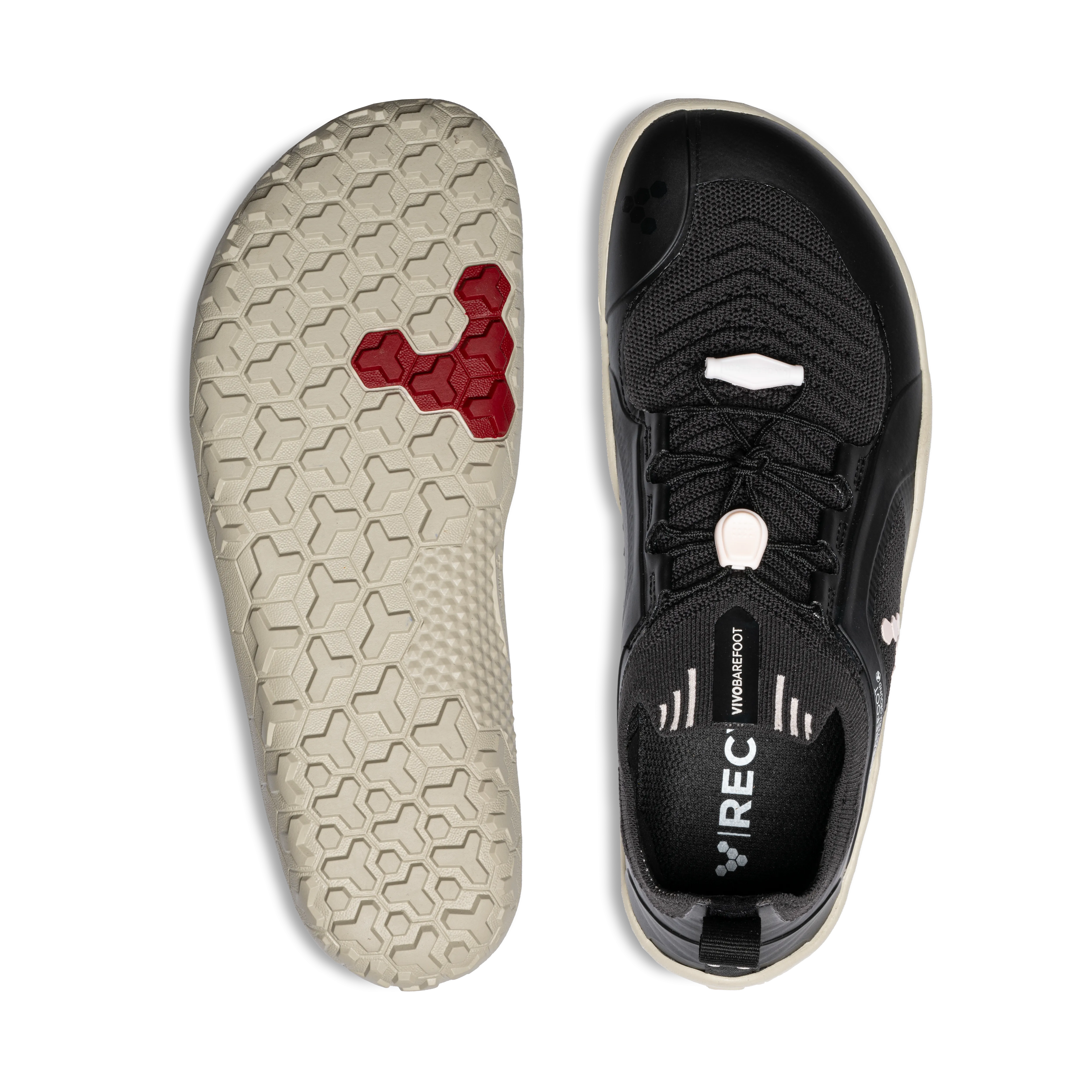 Vivobarefoot Primus Trail Knit FG Womens – Obsidian/Misty Rose/Limestone