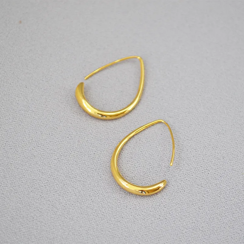 Waterdrop Shape Hoop Earrings